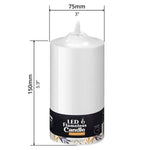 LED Candle (75 x 150mm) - Asters Maldives