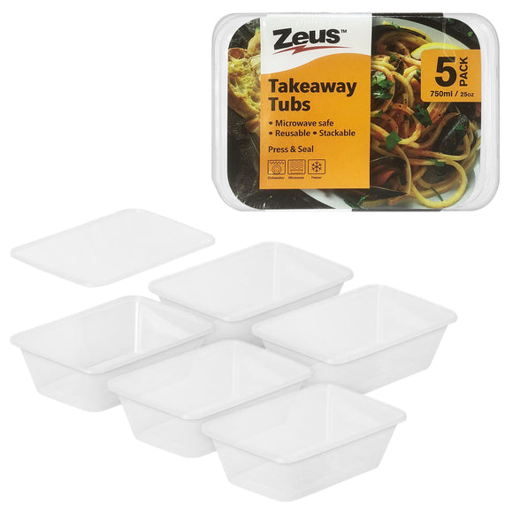 Food Container, 5PCs (750ml) - Asters Maldives