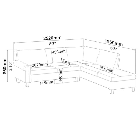 Sofa (Right-Side) - Asters Maldives
