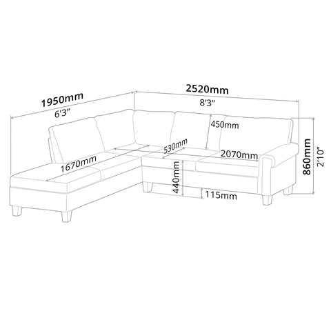 Sofa (Left-Side) - Asters Maldives