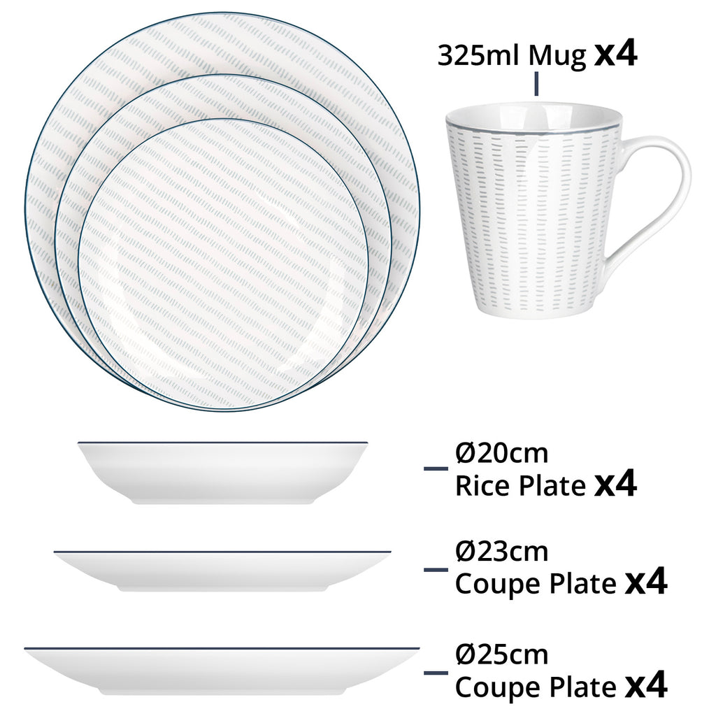 Dinnerware Set (16 PCs)