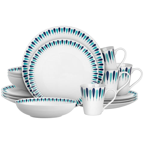 Dinnerware Set (16 PCs) - Asters Maldives