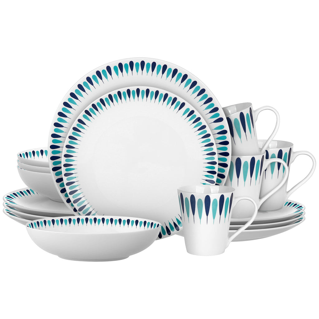 Dinnerware Set (16 PCs) - Asters Maldives