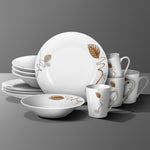 Dinnerware Set (12 PCs) - Asters Maldives