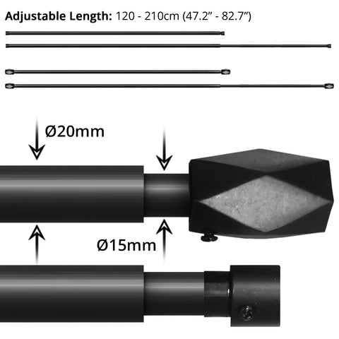 Curtain Rod (120-210cm) - Asters Maldives