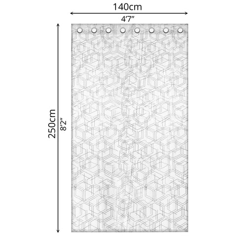 Sheer Curtain (140 x 250cm) - Asters Maldives