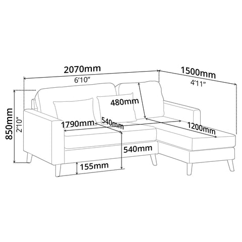 Sofa (Right-Side) - Asters Maldives