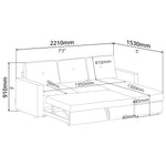Sofa-Bed (Right Side) - Asters Maldives