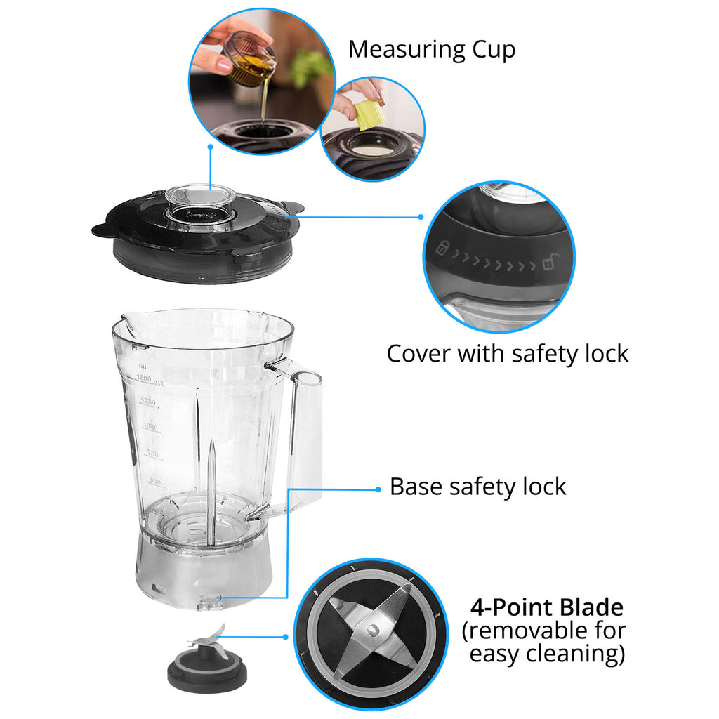 Blender with Grinder (1.5L) - Asters Maldives