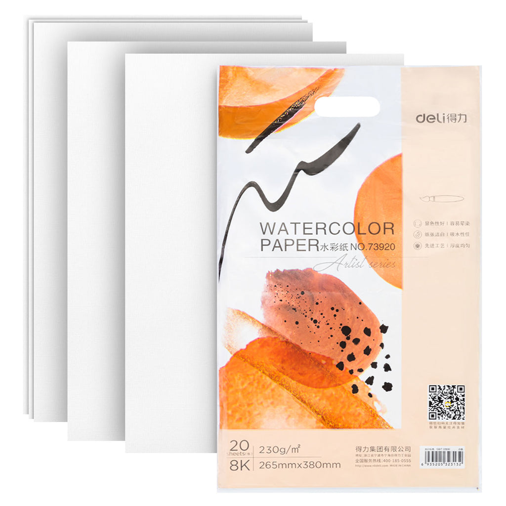 8k Watercolor Paper (20 Sheets) - Asters Maldives