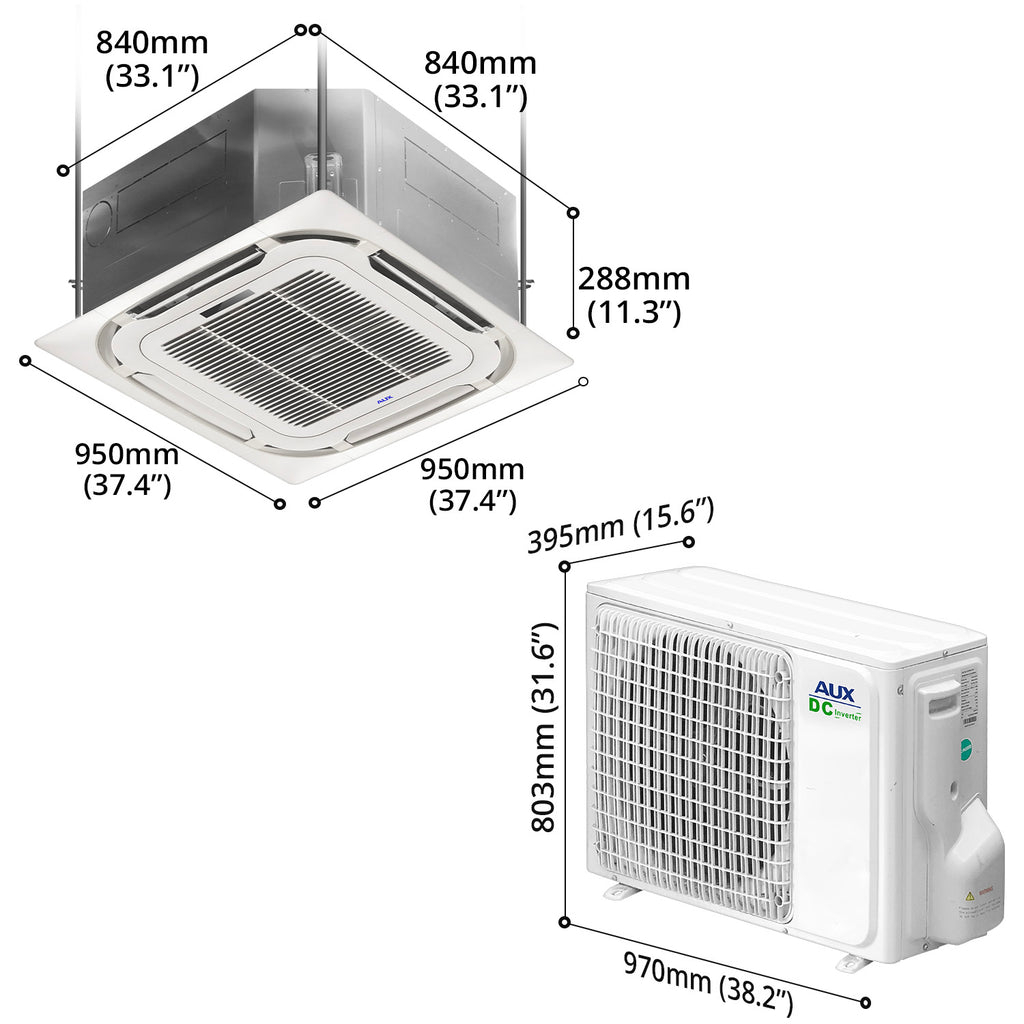 48000 BTU 8-Way Cassette AC (Inverter)