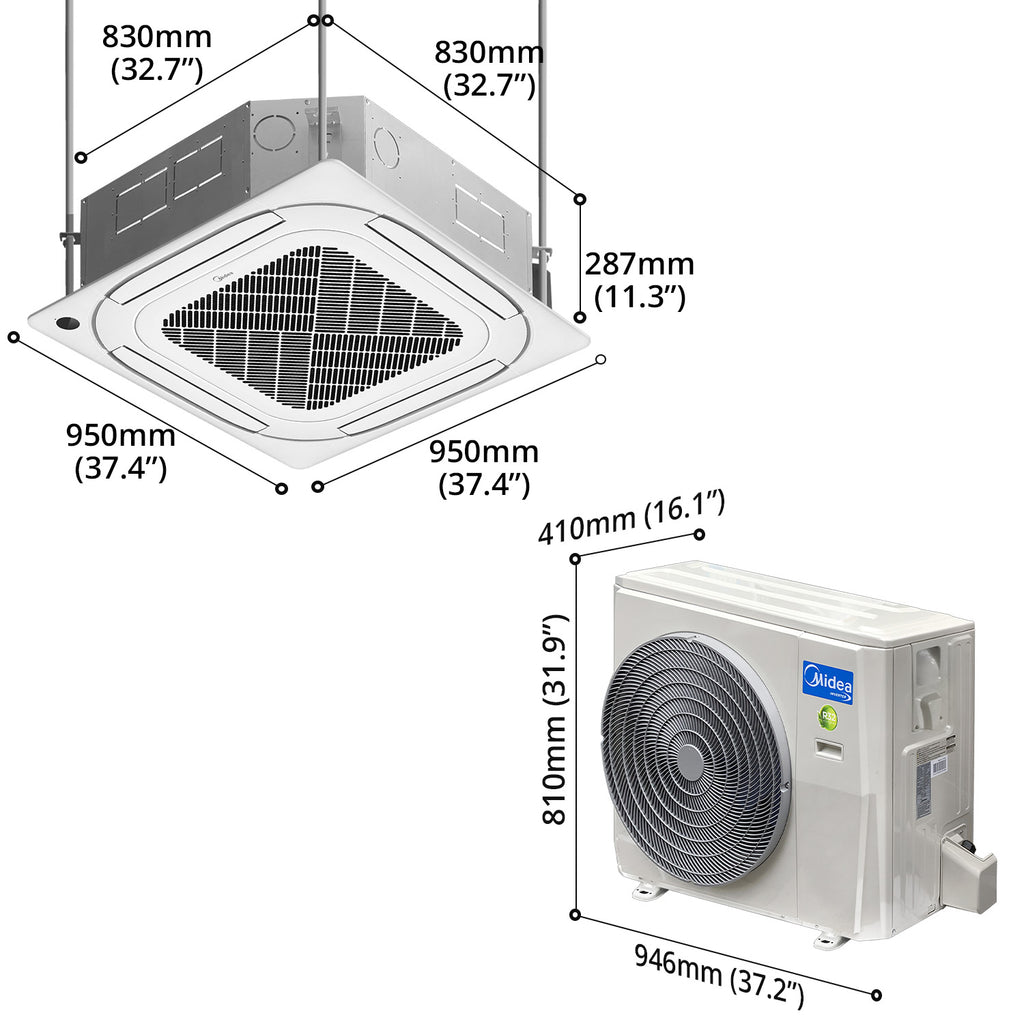 48000 BTU 4-Way Cassette AC (Inverter)