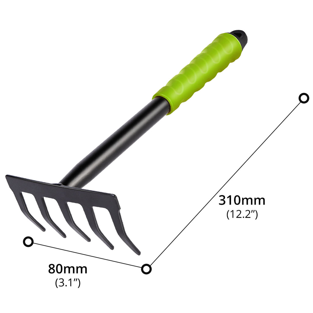 Groentes Rake Deli Tools (DL580813) 30cm Garden Rake, Green– Asters Maldives