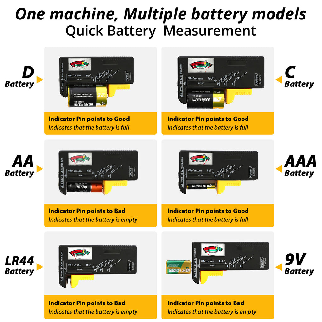 Voltage Tester (1.5V / 9V) - Asters Maldives