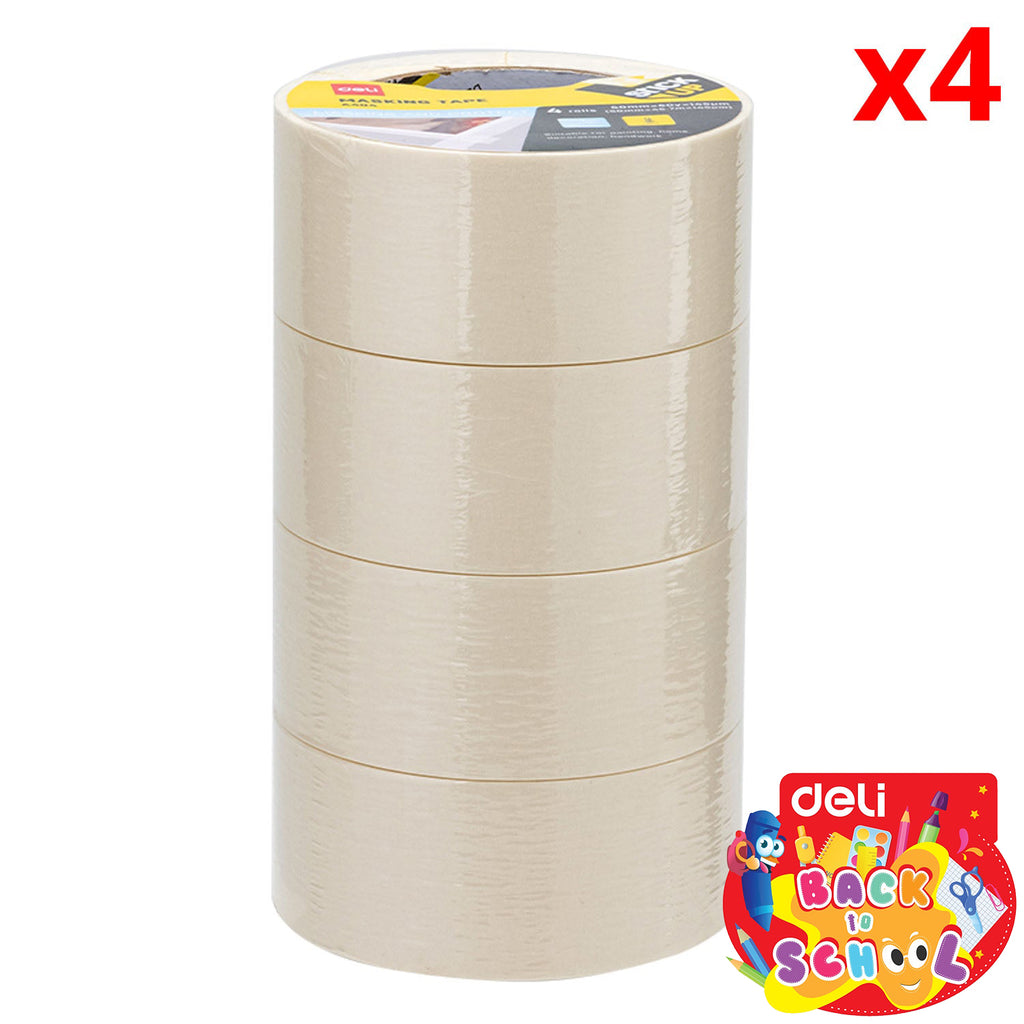 Masking Tape, 4 Rolls (50mm x 50y)