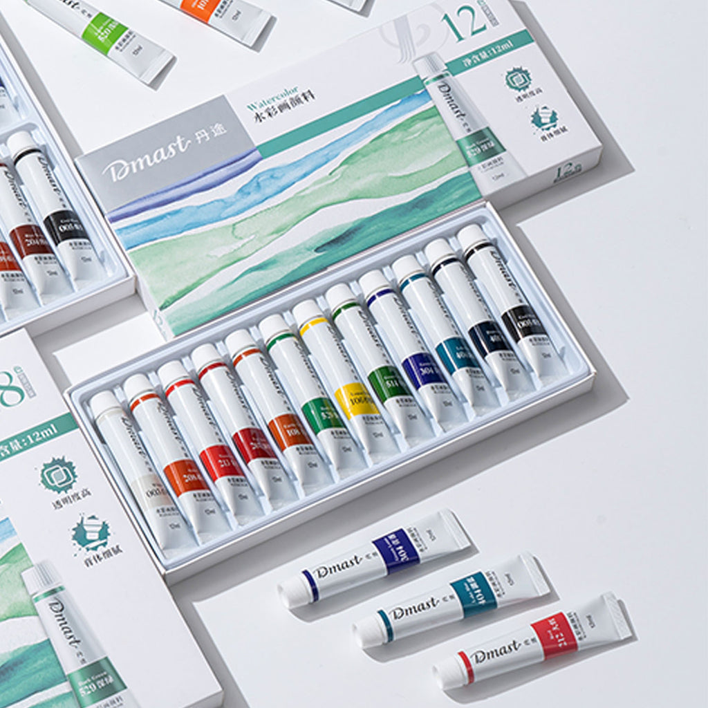 Water Color Tube Set (12 Colors) - Asters Maldives