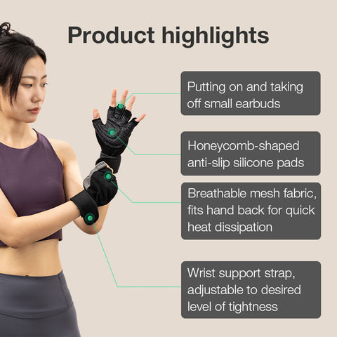 Fitness Glove, 1 Pair (L) - Asters Maldives