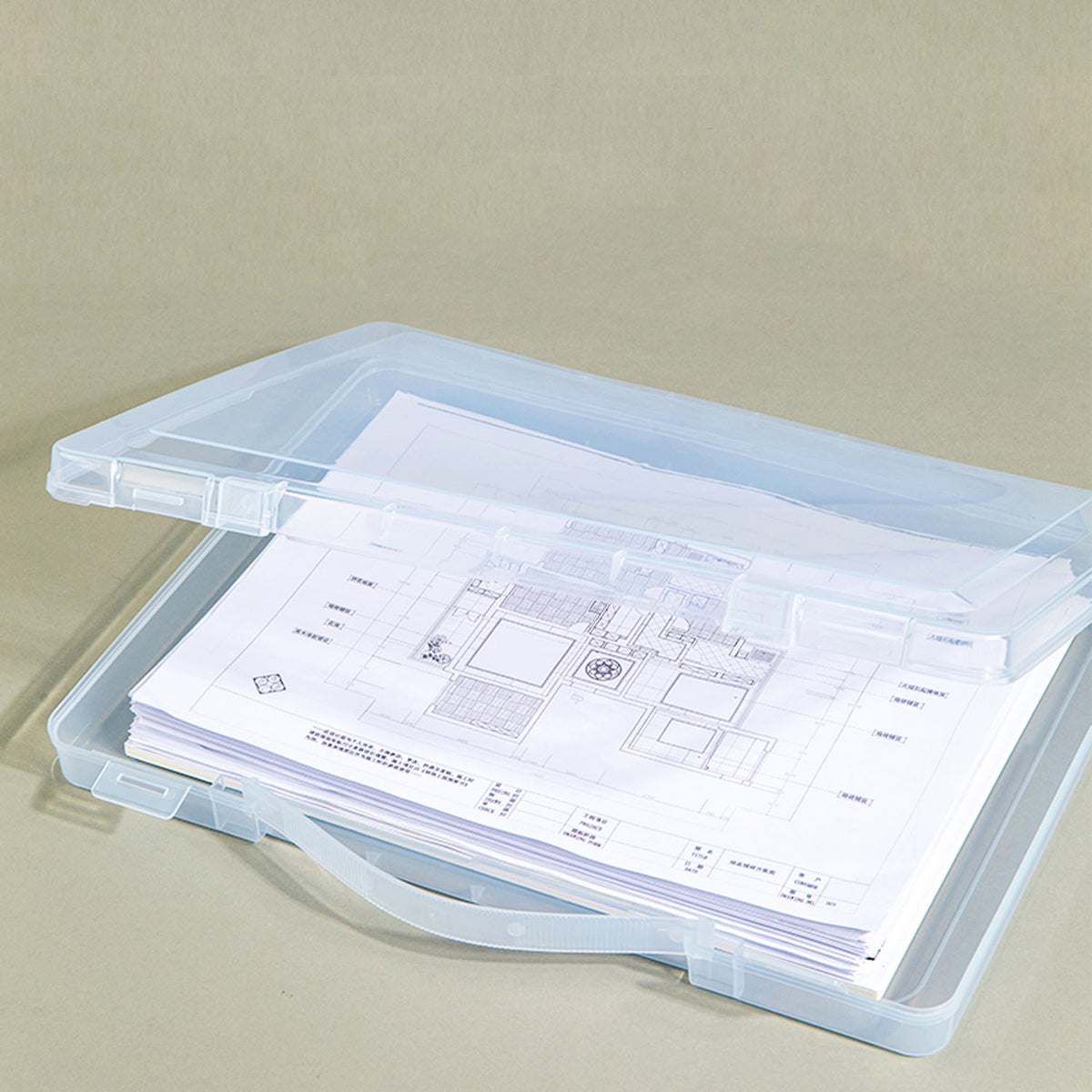 Deli (No: 5702) A4 Plastic File Box, Clear– Asters Maldives