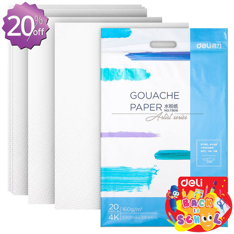 Gouache Paper, 4k (20 Sheets) - Asters Maldives