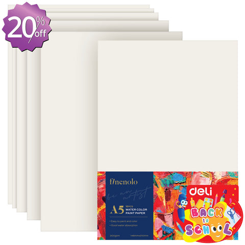 Watercolor Paper, A5 (16 Sheets) - Asters Maldives