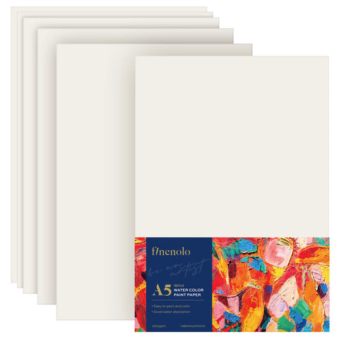 Watercolor Paper, A5 (16 Sheets) - Asters Maldives