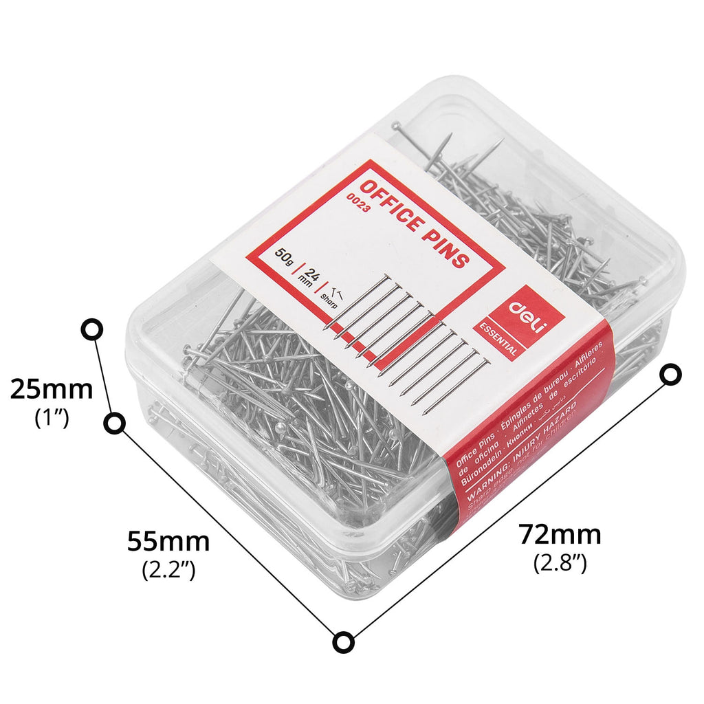 Pushpin Pack Deli (No: 0023) Pack of 50g Push Pins, Silver– Asters Maldives