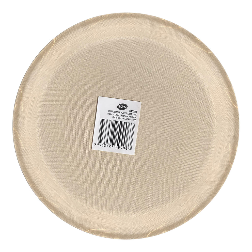 Paper Plate, 12 PCs (Ø9") - Asters Maldives