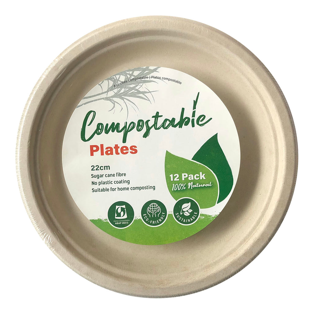 Paper Plate, 12 PCs (Ø9") - Asters Maldives