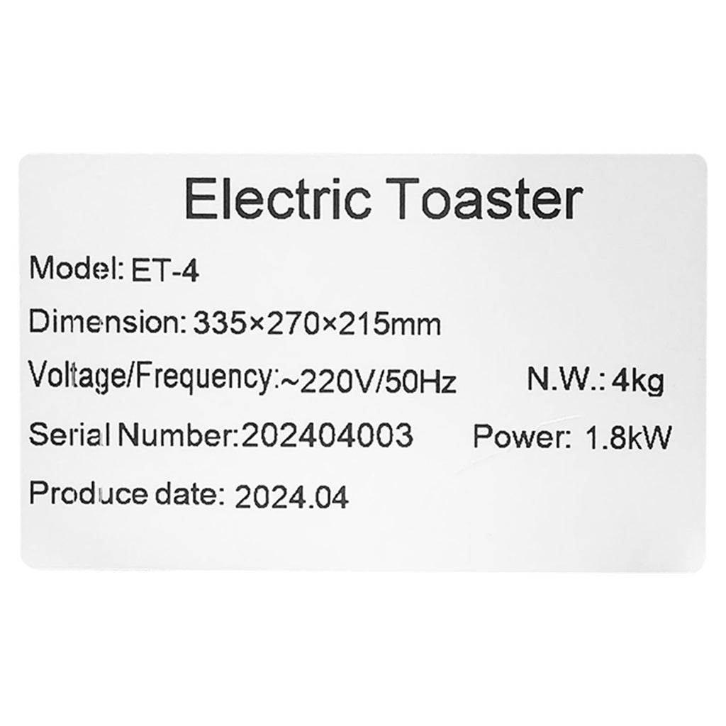 Toaster - Asters Maldives