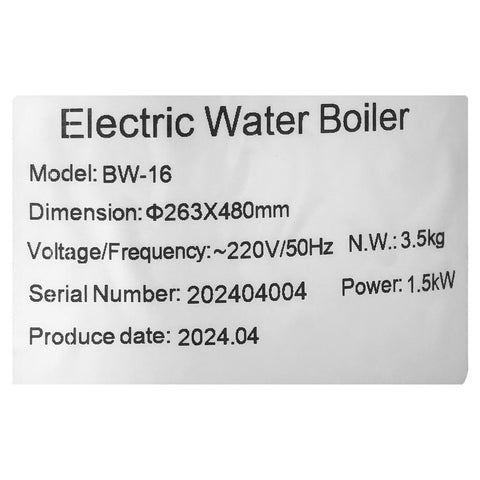 Water Boiler/Warmer (16L) - Asters Maldives