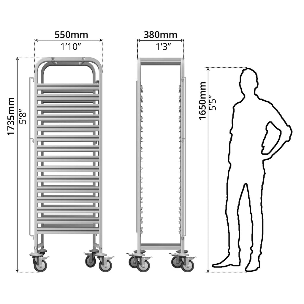 GN 1/1 Tray Trolley - Asters Maldives