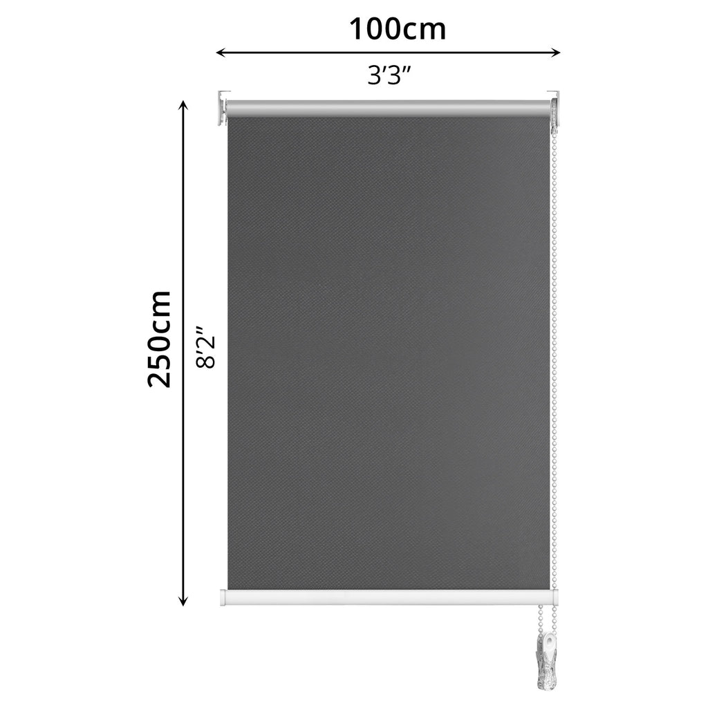 Blackout Roller Blind (100 x 250cm) - Asters Maldives