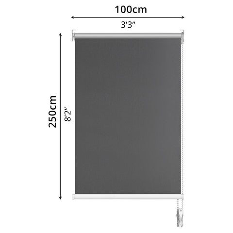 Blackout Roller Blind (100 x 250cm) - Asters Maldives