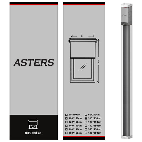 Blackout Roller Blind (100 x 250cm) - Asters Maldives
