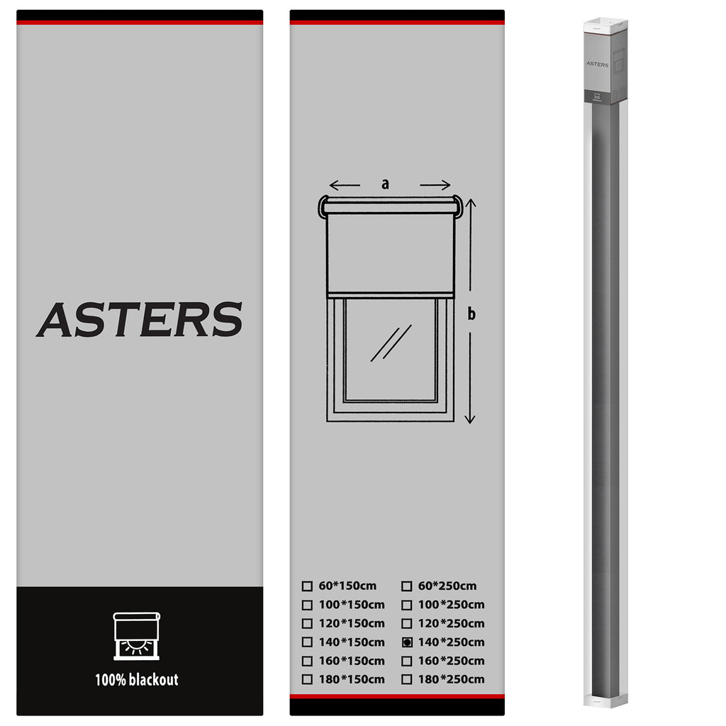 Blackout Roller Blind (140 x 250cm) - Asters Maldives