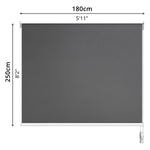 Blackout Roller Blind (180 x 250cm) - Asters Maldives