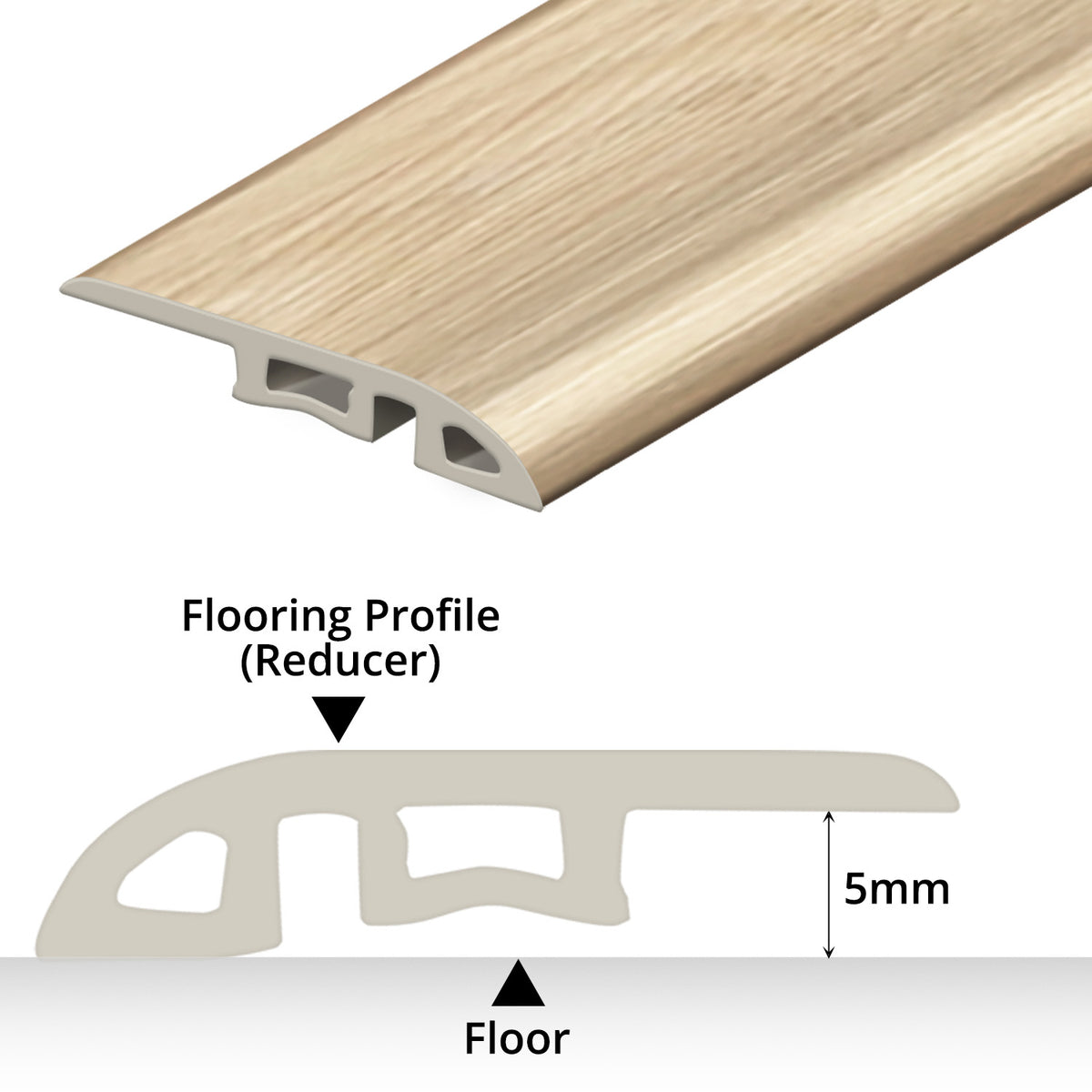 CW (WL-SPC401) 2400mm Flooring Profile Reducer, Beech– Asters Maldives