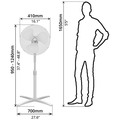 Stand Fan (Ø16") - Asters Maldives