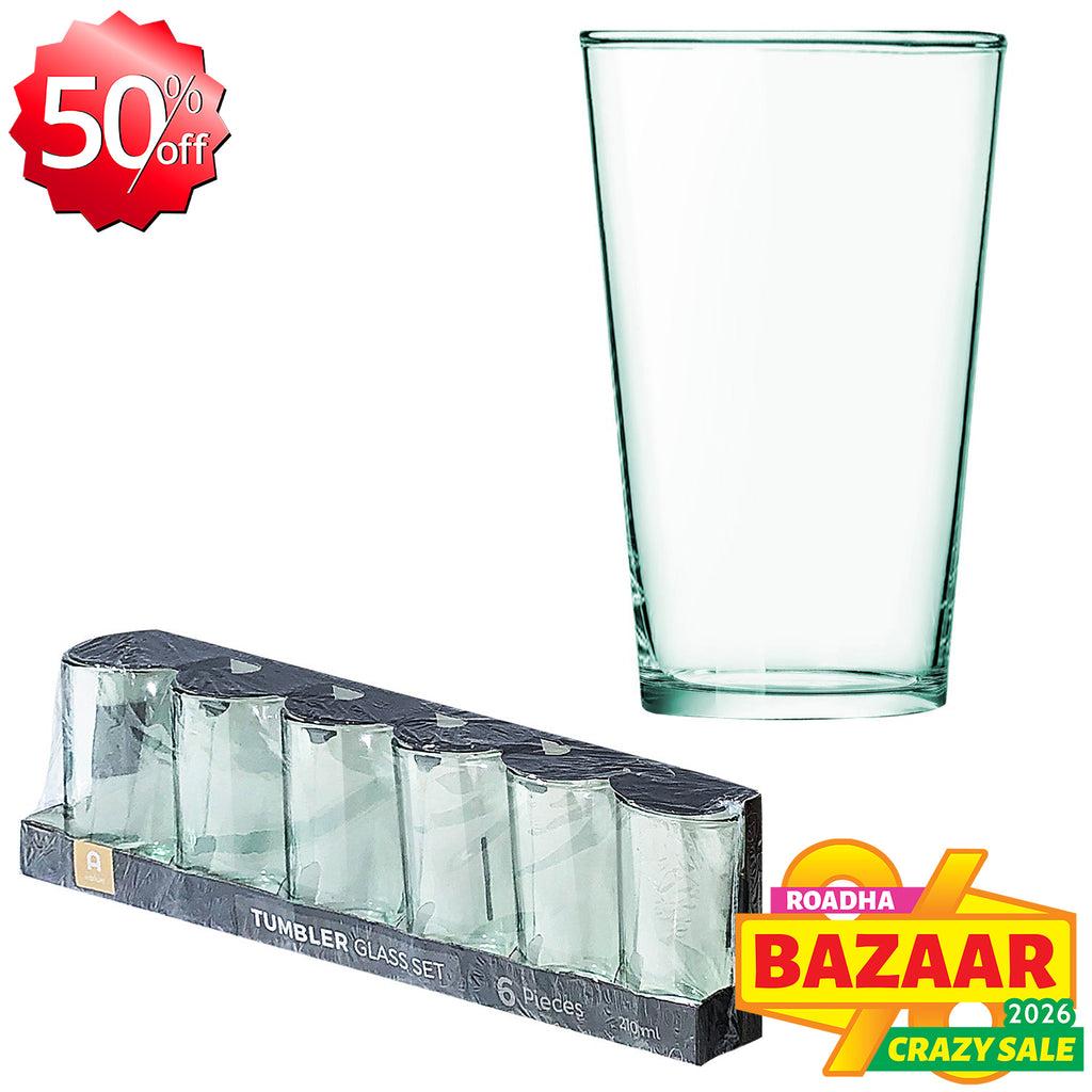 6-pcs Drinking Glass (210ml)