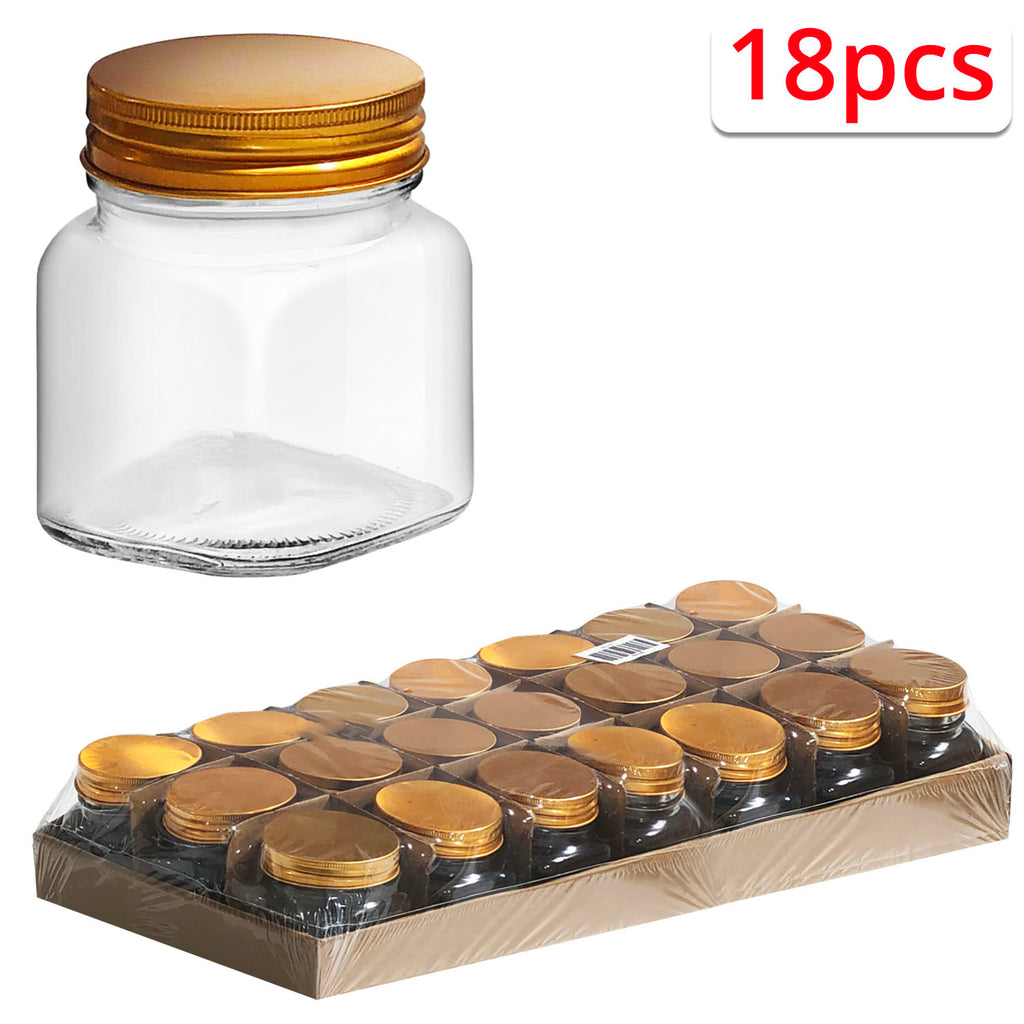 18-pcs Glass Jar (100ml) - Asters Maldives