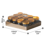 12-pcs Glass Jar (280ml) - Asters Maldives