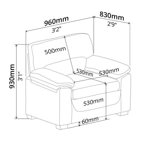 Sofa Set (3 PCs) - Asters Maldives