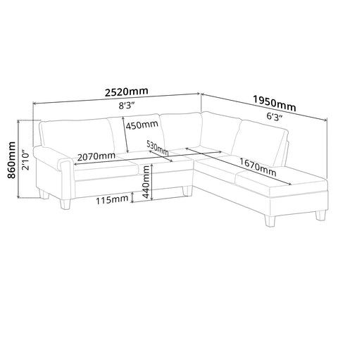 Sofa (Right-Side) - Asters Maldives