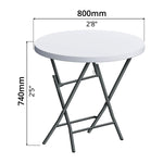 Bar Folding Table (Ø2'8") - Asters Maldives