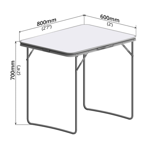 Folding Table (80 x 60cm) - Asters Maldives