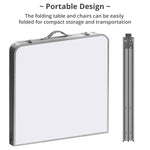 Folding Table Set (120 x 60cm) - Asters Maldives