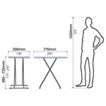 Folding Table (77 x 50cm) - Asters Maldives
