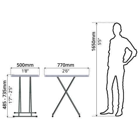 Folding Table (77 x 50cm) - Asters Maldives