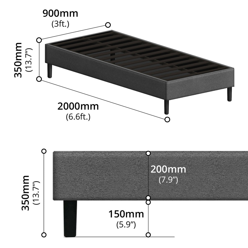 Single Divan Base - Asters Maldives