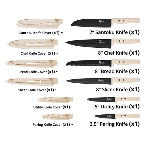 Knife Set (12 PCs) - Asters Maldives
